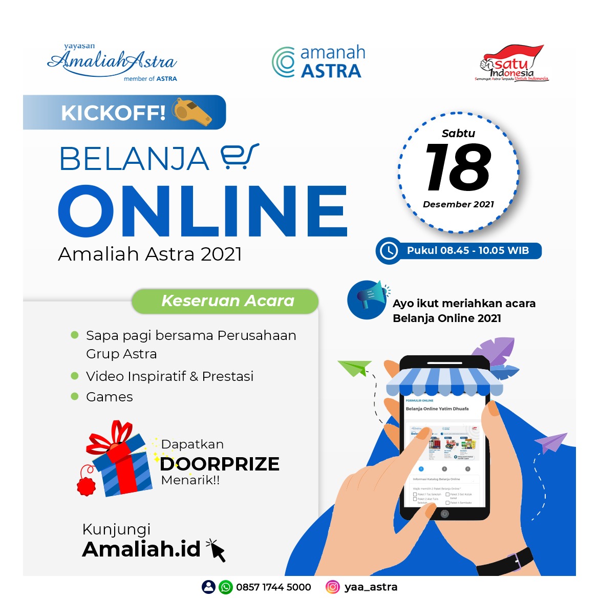 Belanja Online Yatim Dhuafa Amaliah Astra 2021