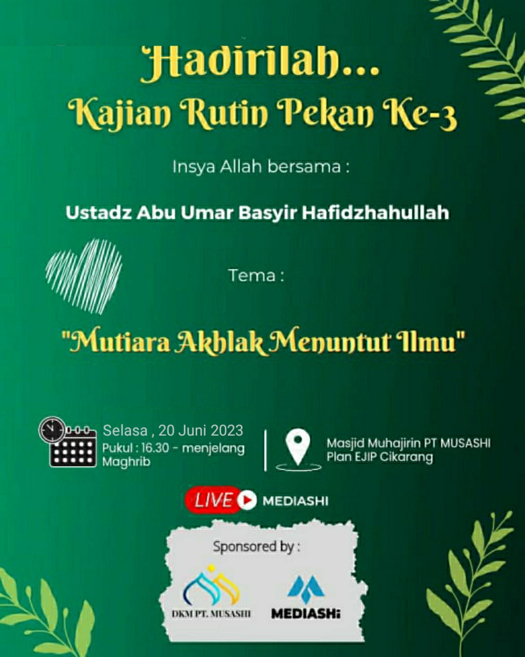 Kajian Rutin Pekan ke-3 