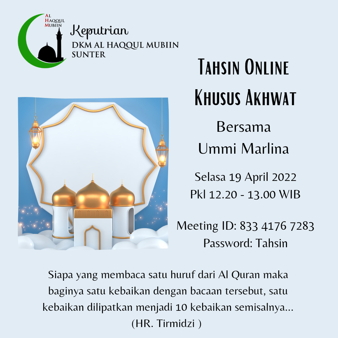 Tahsin Keputrian AHM Sunter