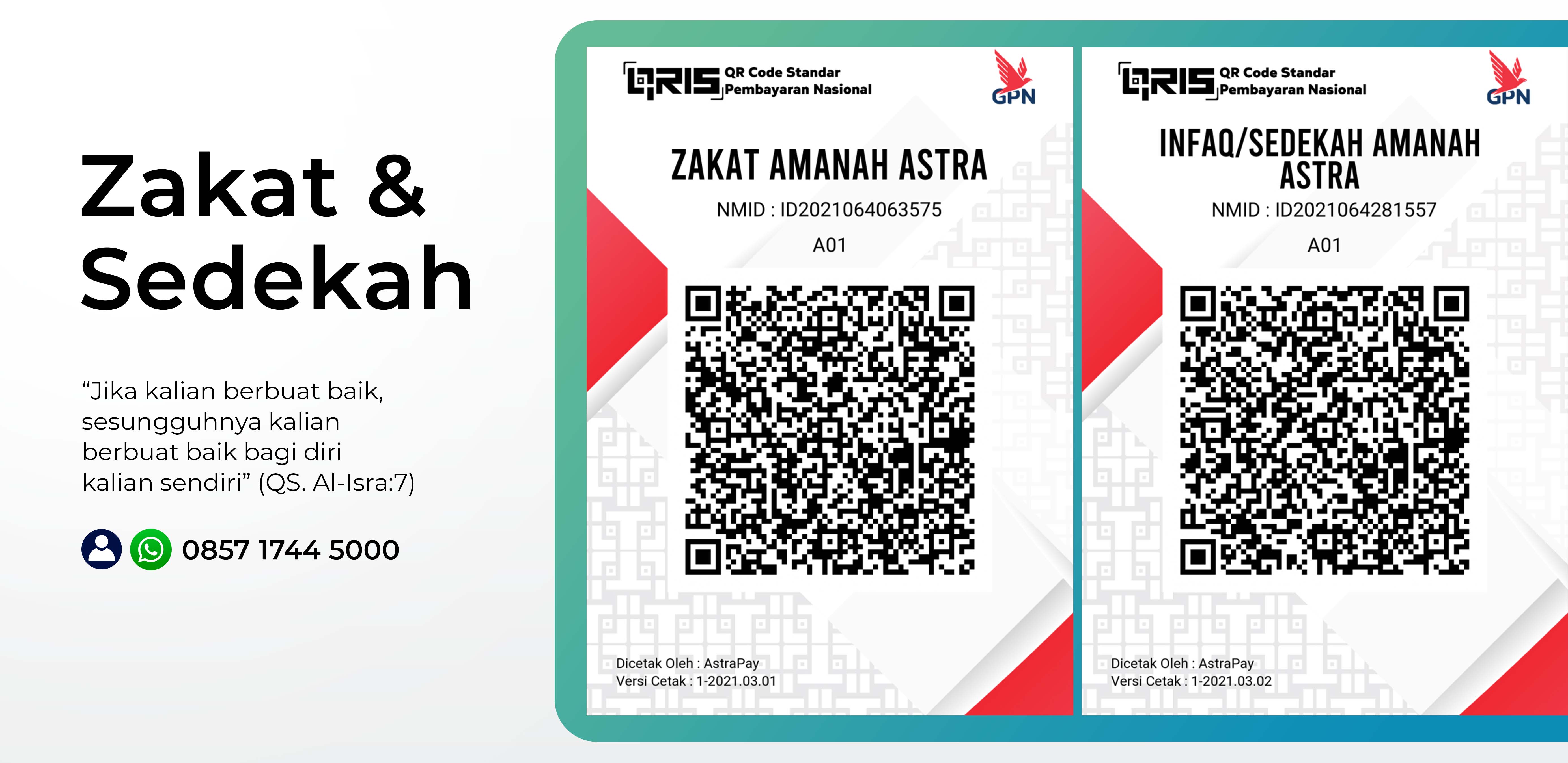 QRIS zakat sedekah